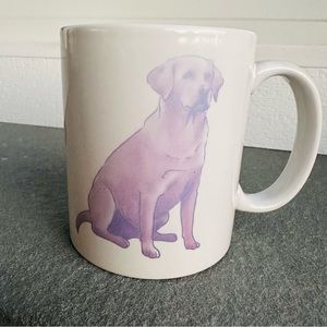 LABRADOR RETRIEVER Mug Watercolor Painted Purple Paw Print